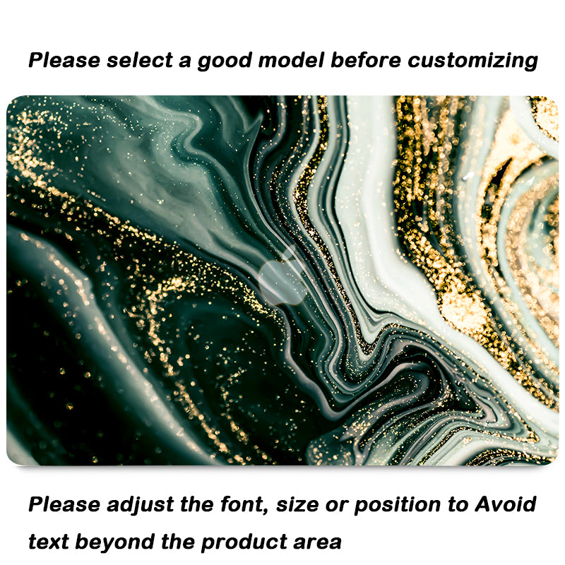 Flowing Gold Lush Macbook Case-BELKCASE