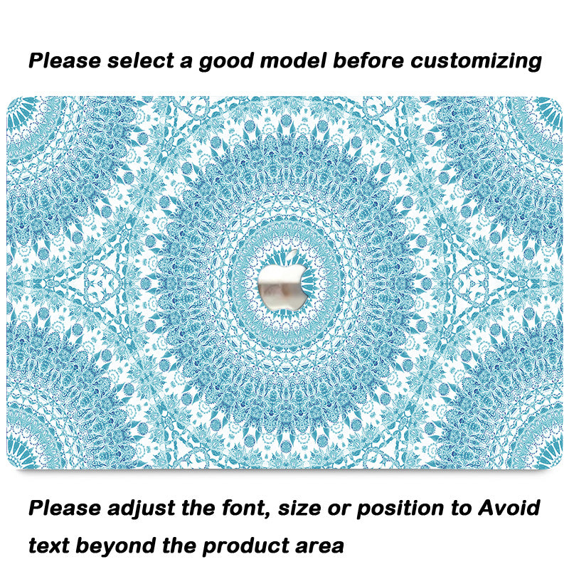 Cyan Mandala Macbook Case-BELKCASE