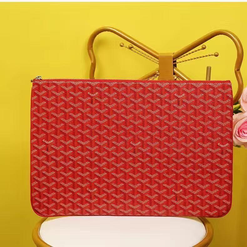 GD Classic Leather Pouch Zipper Bags