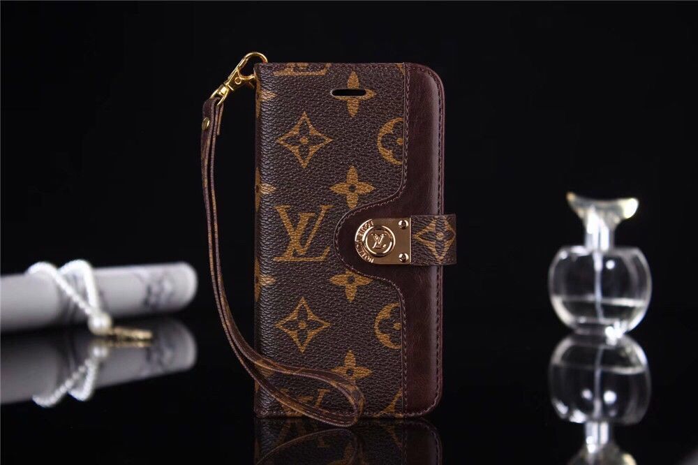Louis Vuitton Gucci Leather iPhone Wallet Case 