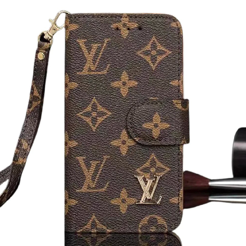 Monogram Leather iPhone Wallet Case