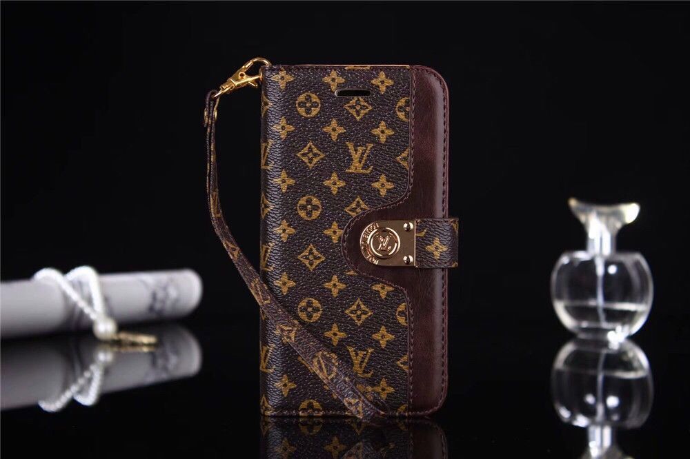 Louis Vuitton Gucci Leather iPhone Wallet Case 