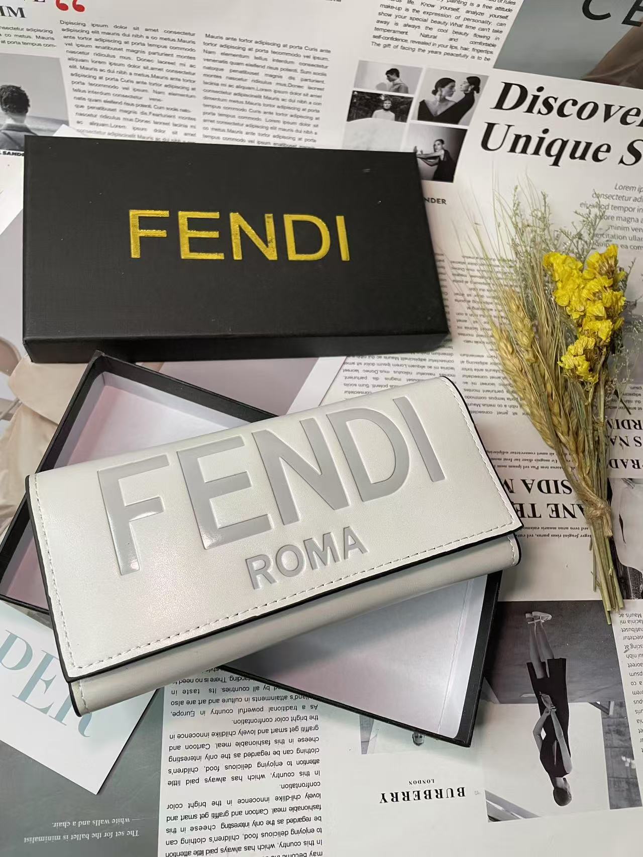 luxurious Leather Flap Wallet