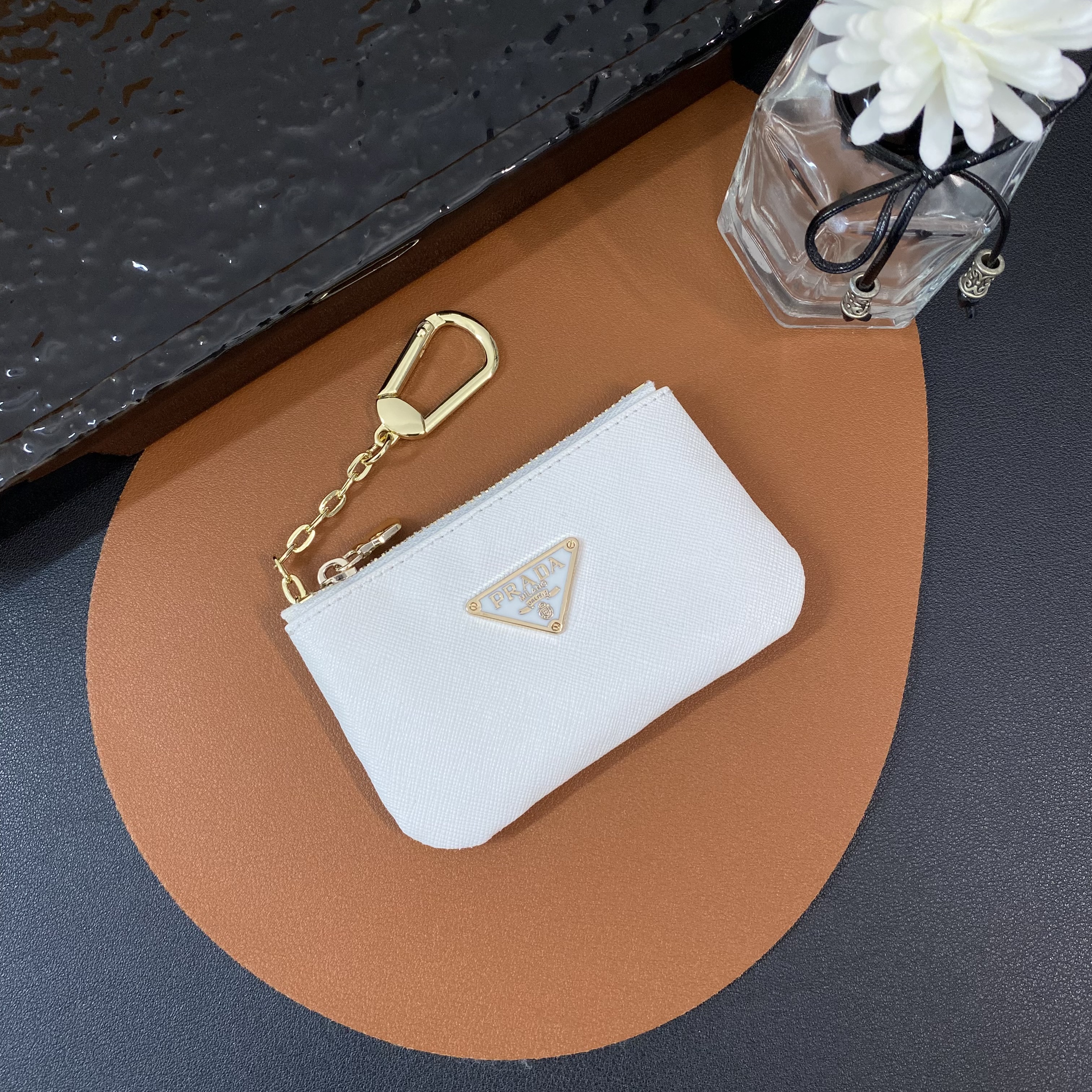 Luxury Leather Zipper Coin Purse