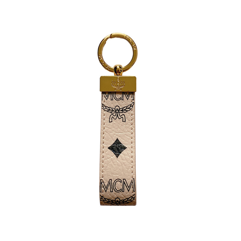 MCM Worldwide Luxury Leather Keychain