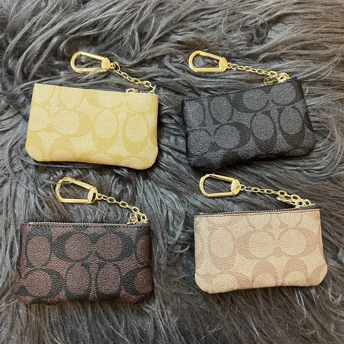 Luxury Leather Zipper Coin Purse