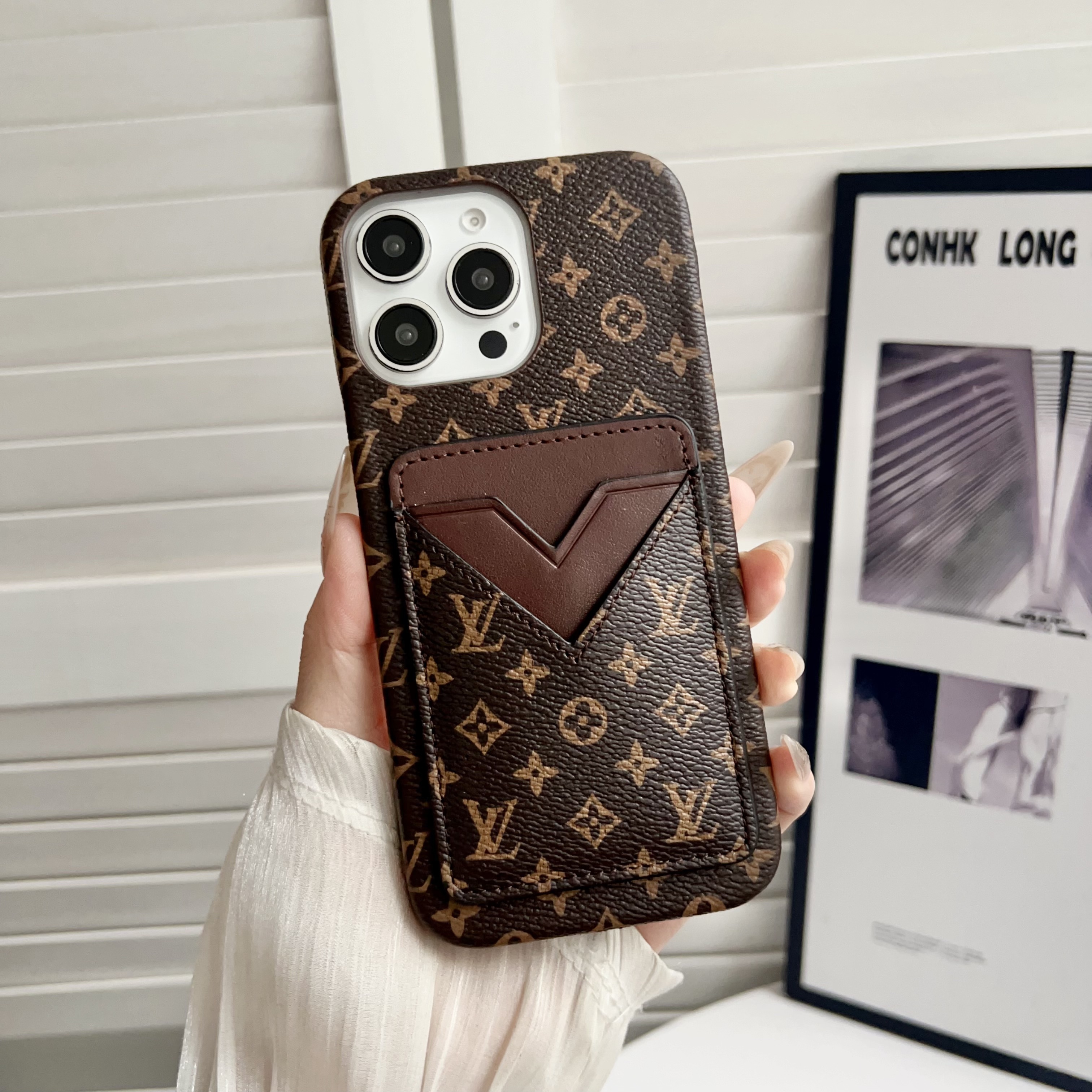 Louis Vuitton Leather iPhone Wallet Case