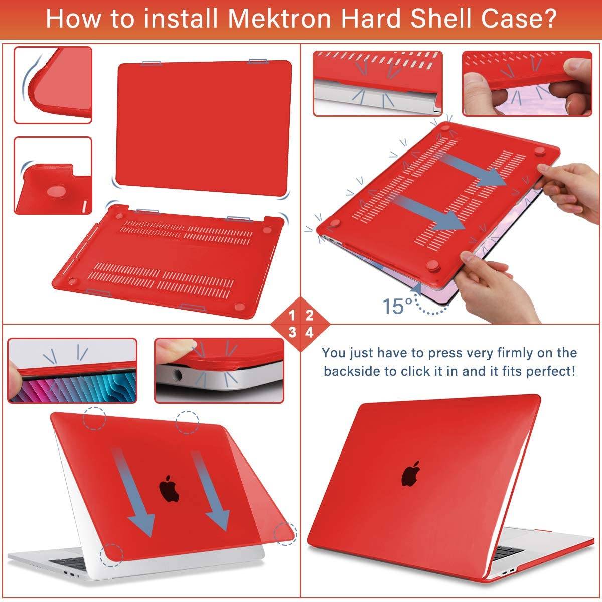 Transparent red | Macbook case customizable-BELKCASE