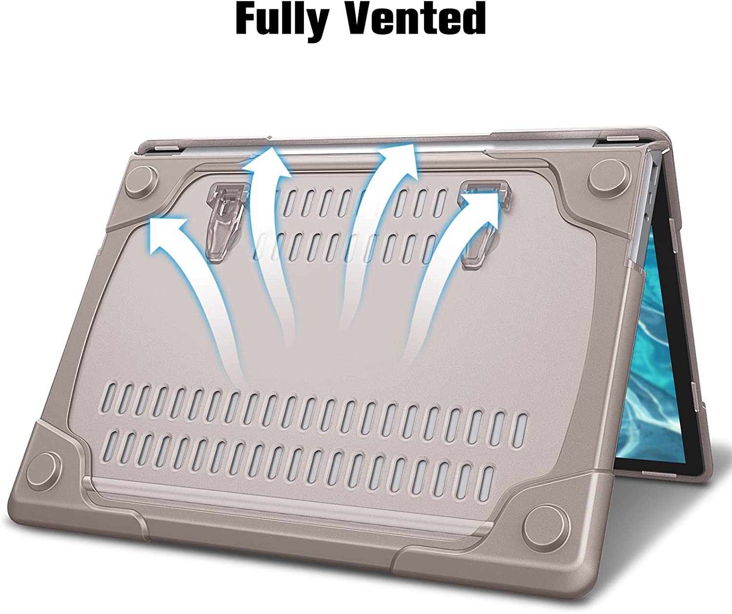 Heavy Shell with Foldable Kickstands Khaki Microsoft Surface Laptop Case-BELKCASE