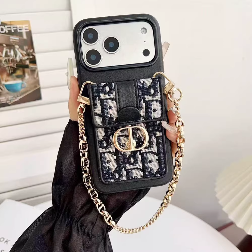 Dior Leather iPhone Wallet Case