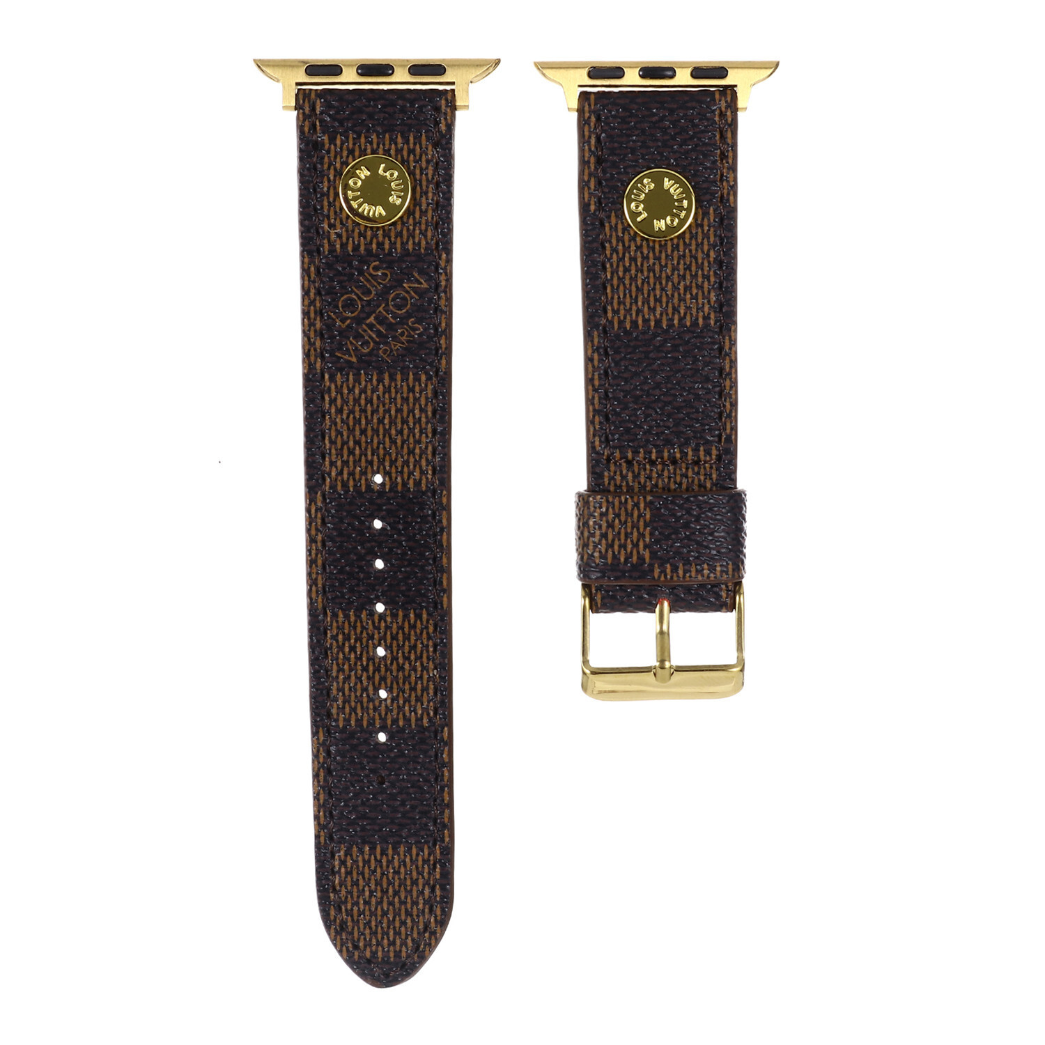 Louis Vuitton Luxury Leather Rivet Apple Watch Band