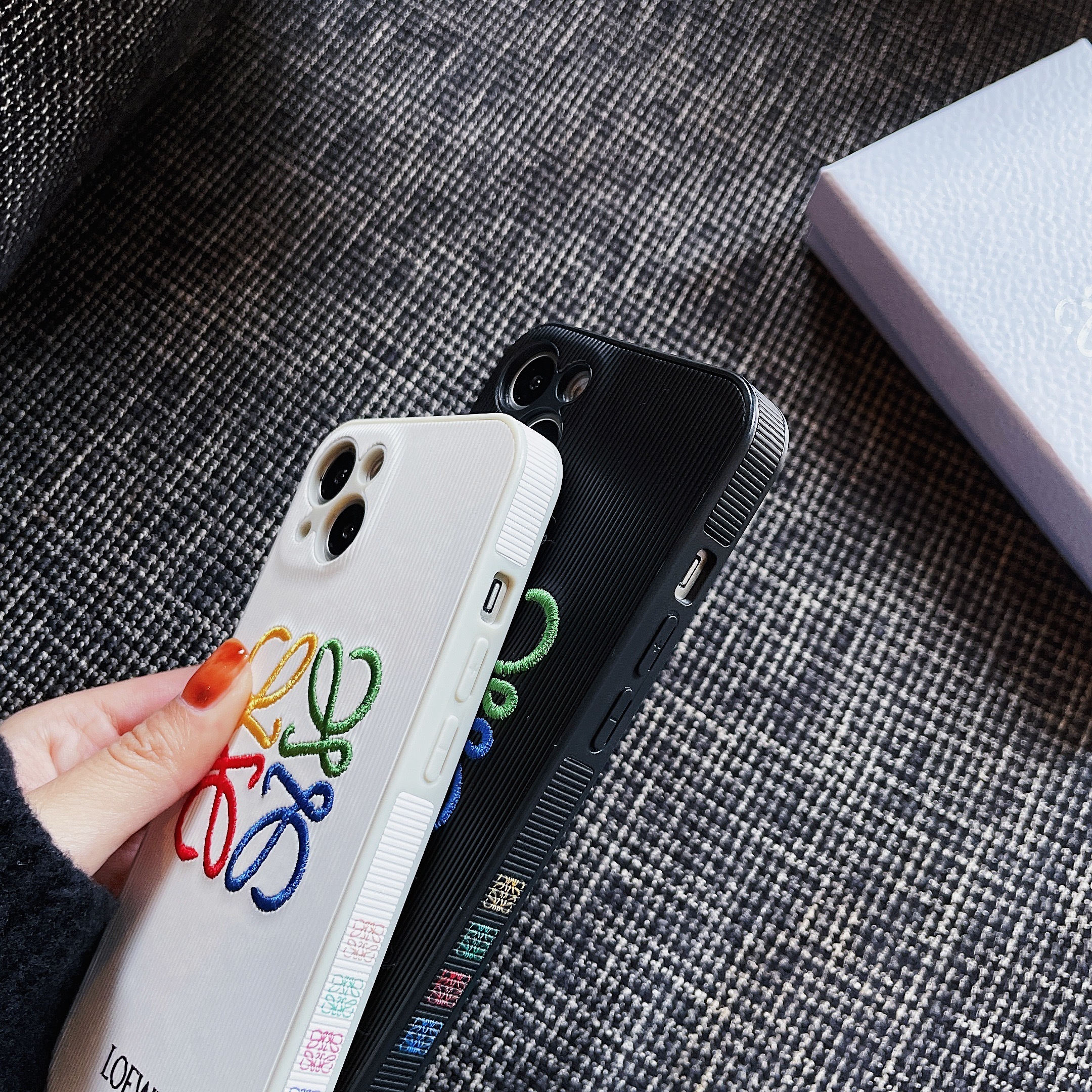 Loewe Embroidered iPhone Case