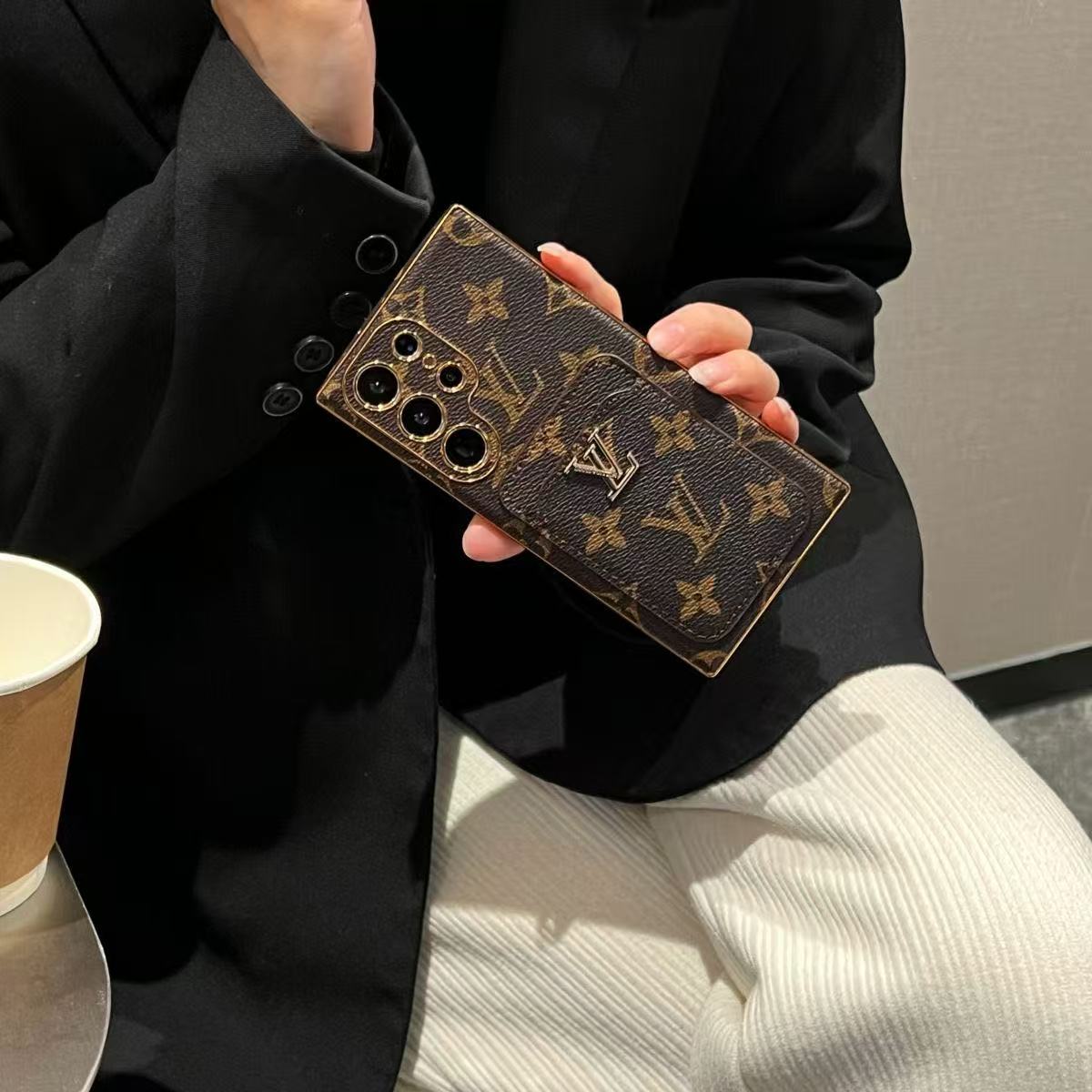 Louis Vuitton,Gucci Luxury Leather Samsung Wallet Case