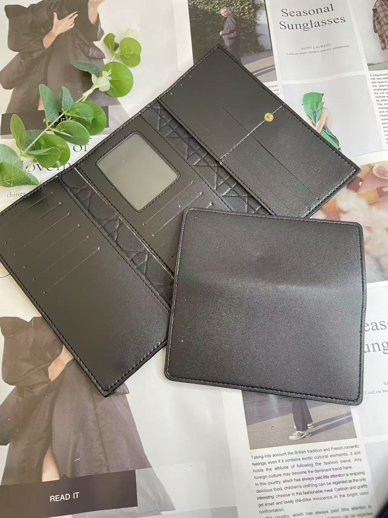 luxurious Leather Flap Wallet