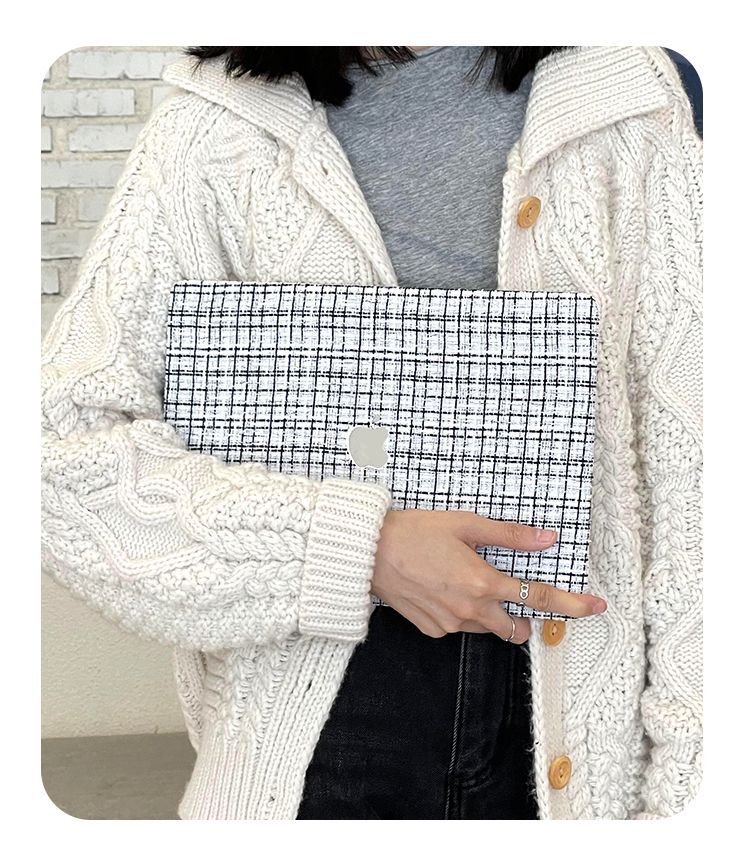 Woven Fiber Velvet White MacBook Case-BELKCASE