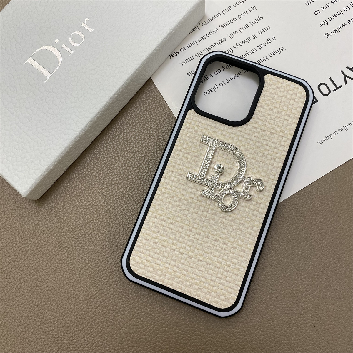 Dior woven iPhone Case 