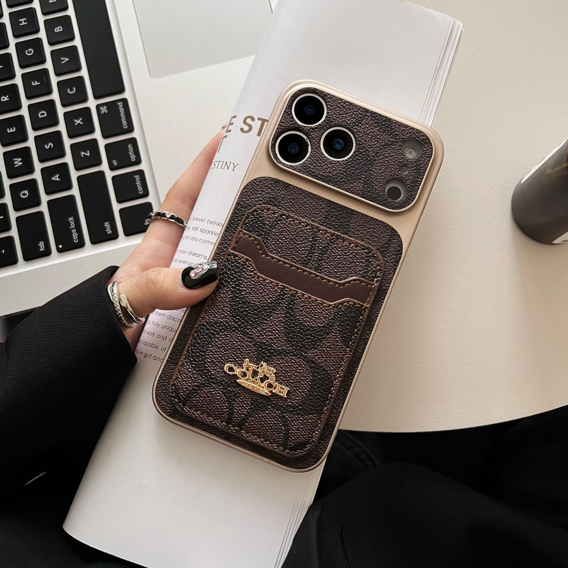 Coach Luxury Leather iPhone Case