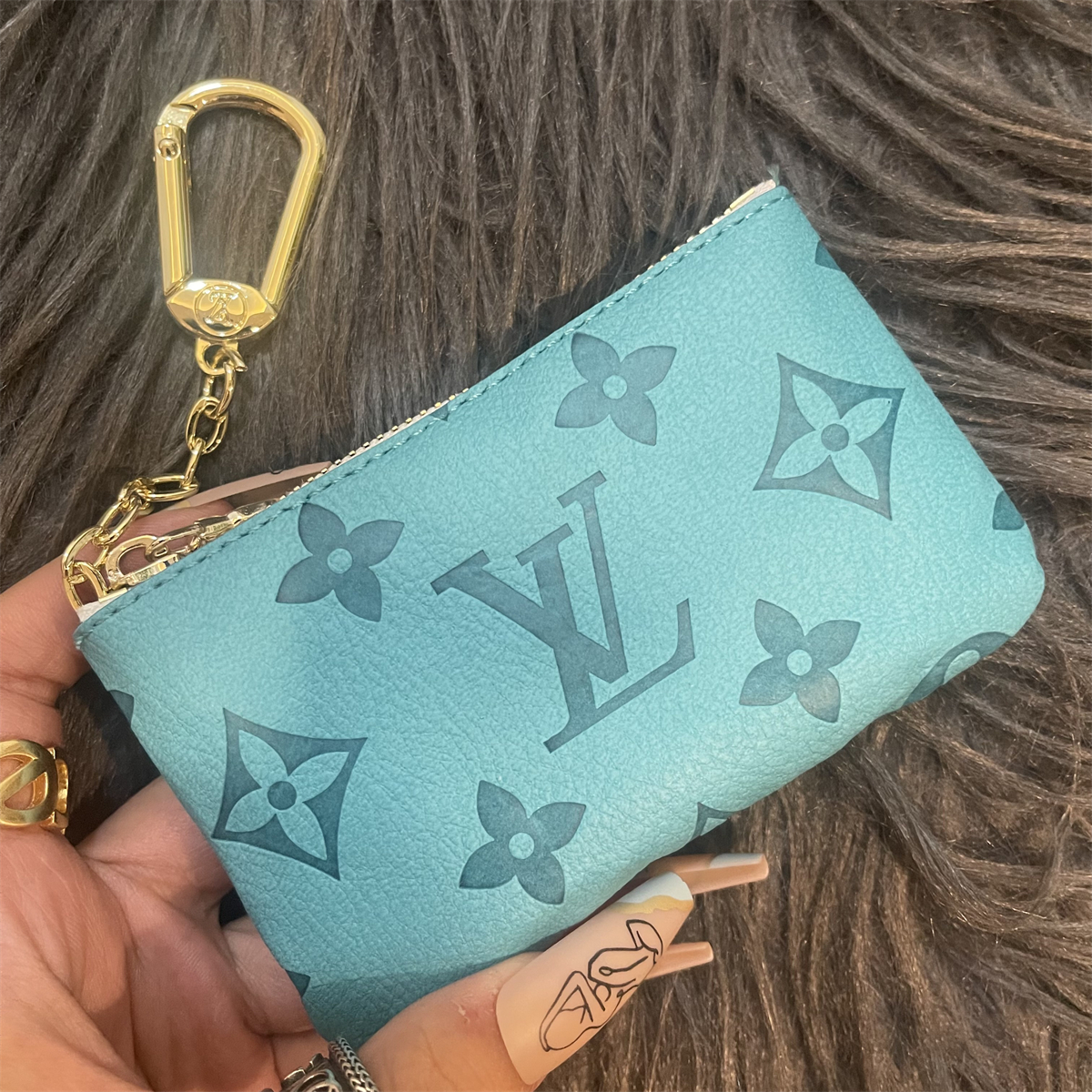 Luxury Leather Zipper Coin Purse