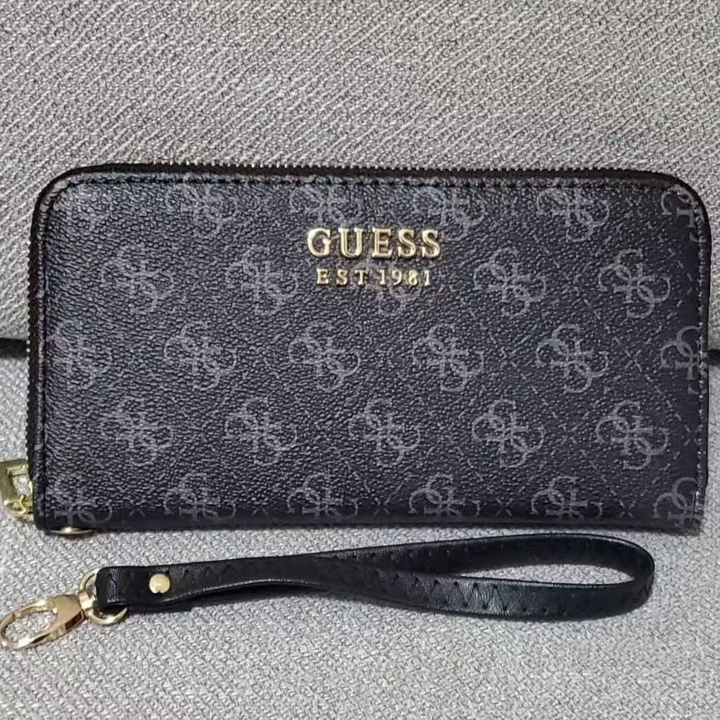 luxurious Leather Zipper Long Wallet