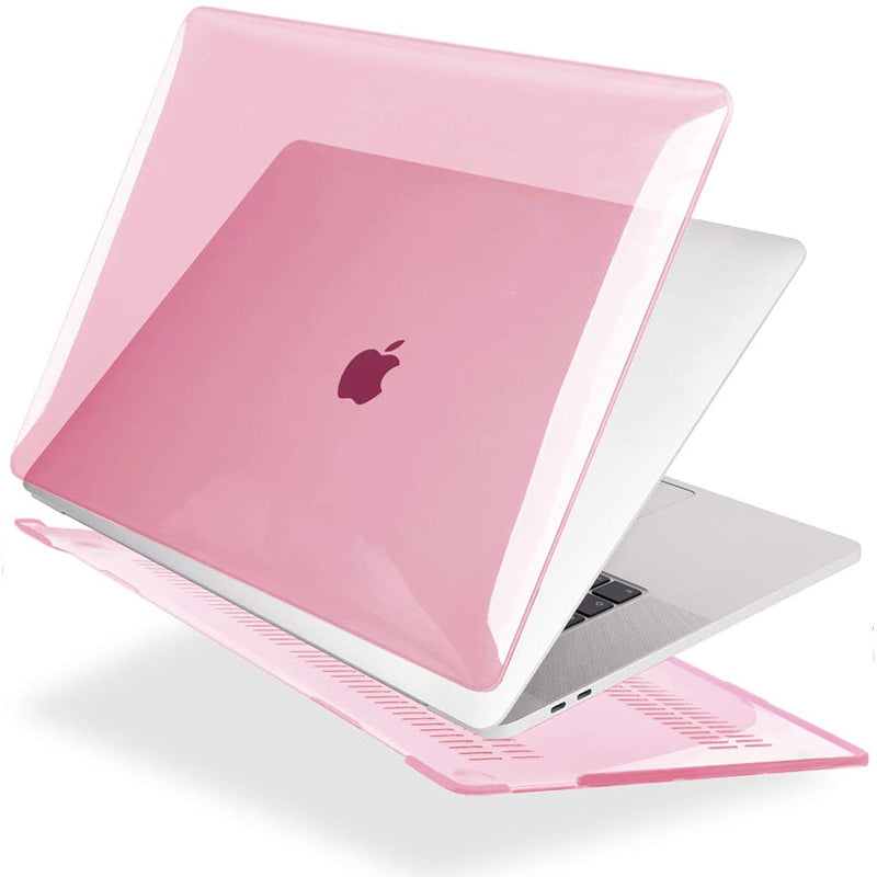 Transparent pink Macbook case customizable-BELKCASE