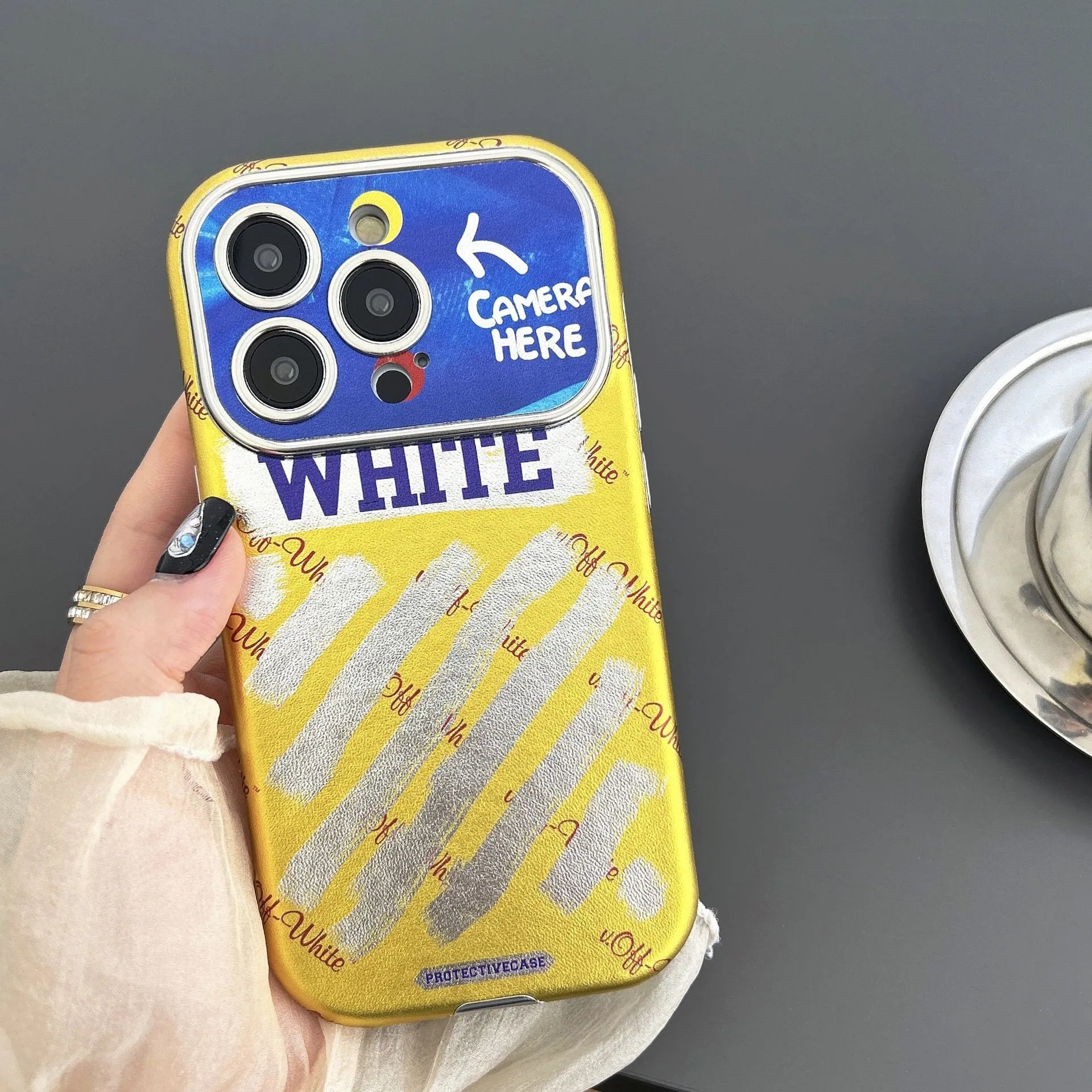 Vintage Leather OW iPhone Case