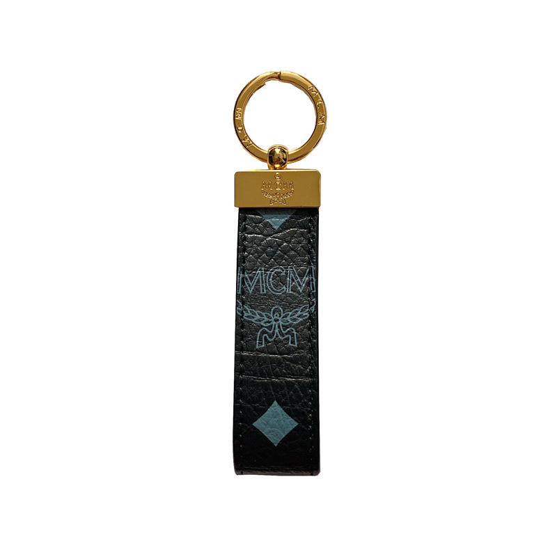 MCM Worldwide Luxury Leather Keychain