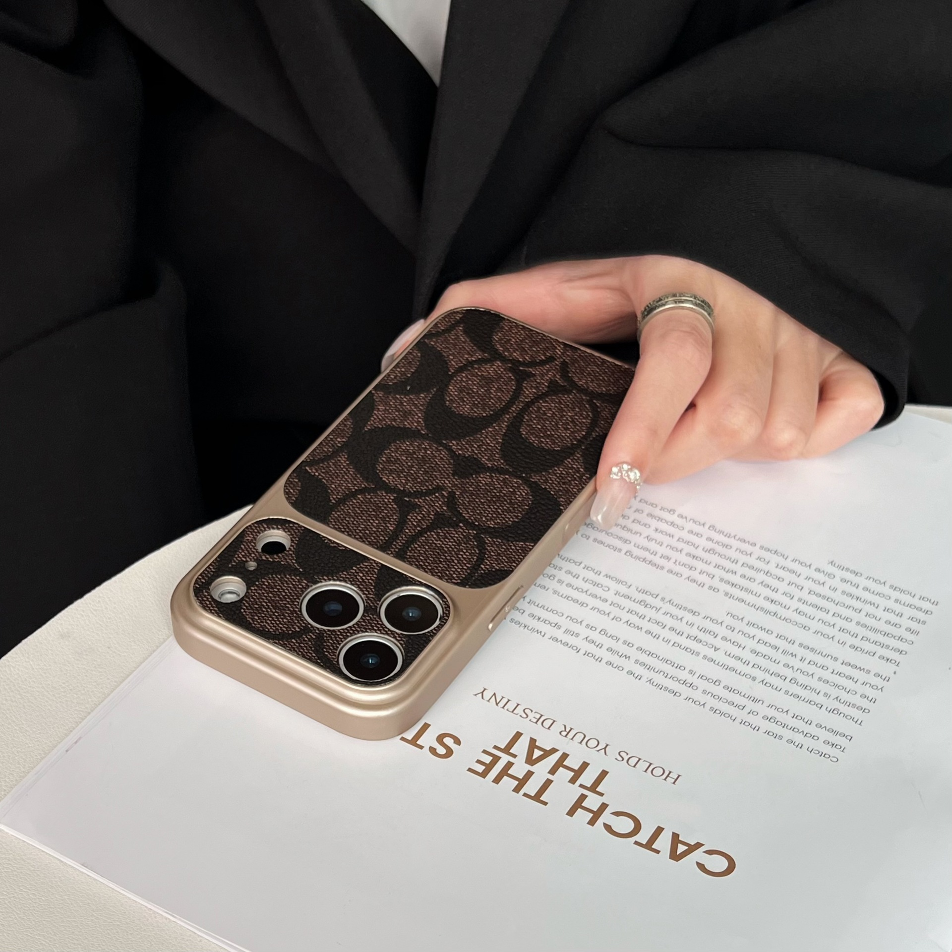 Coach Luxury Leather iPhone Case