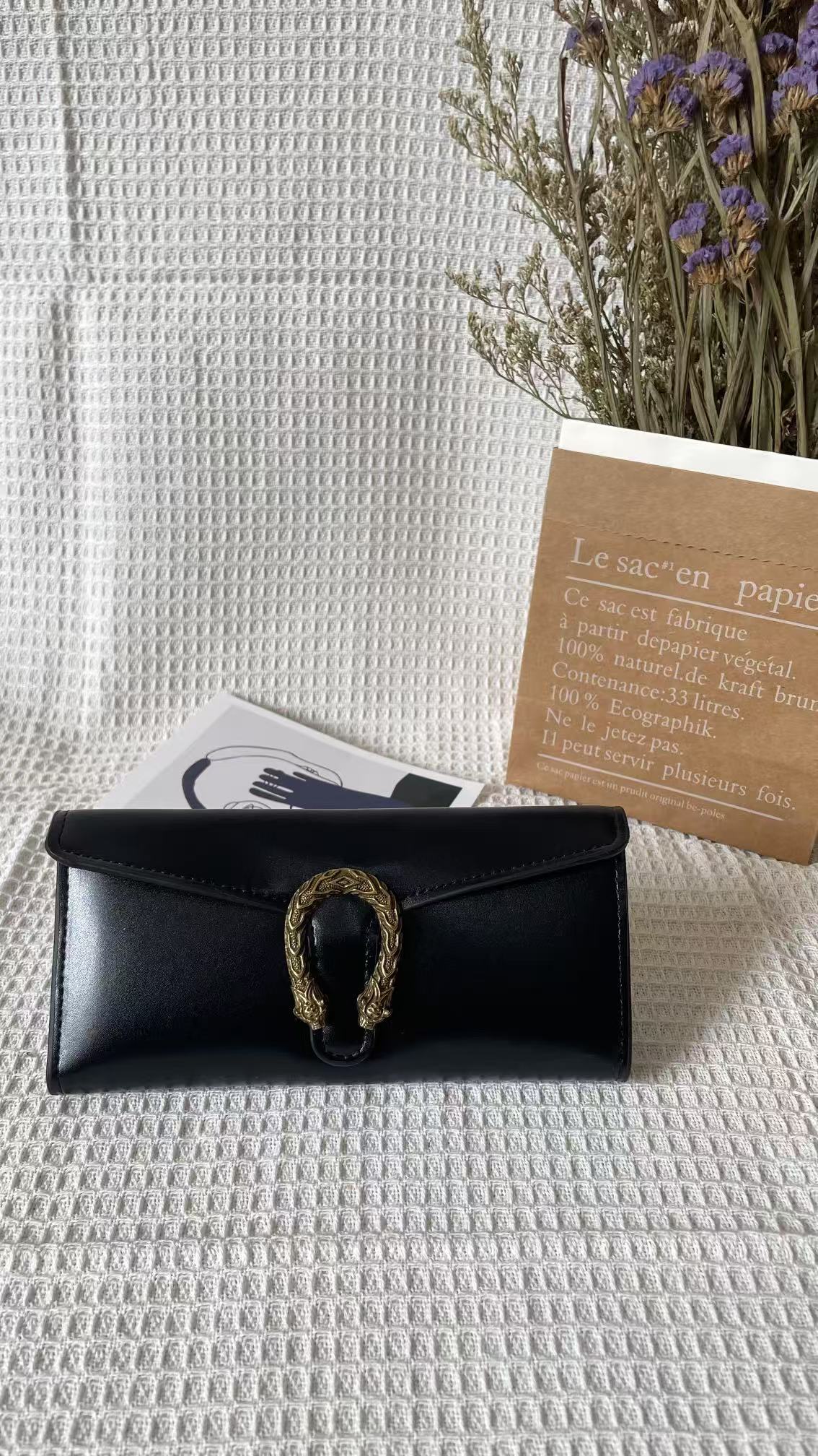 luxurious Leather Flap Wallet