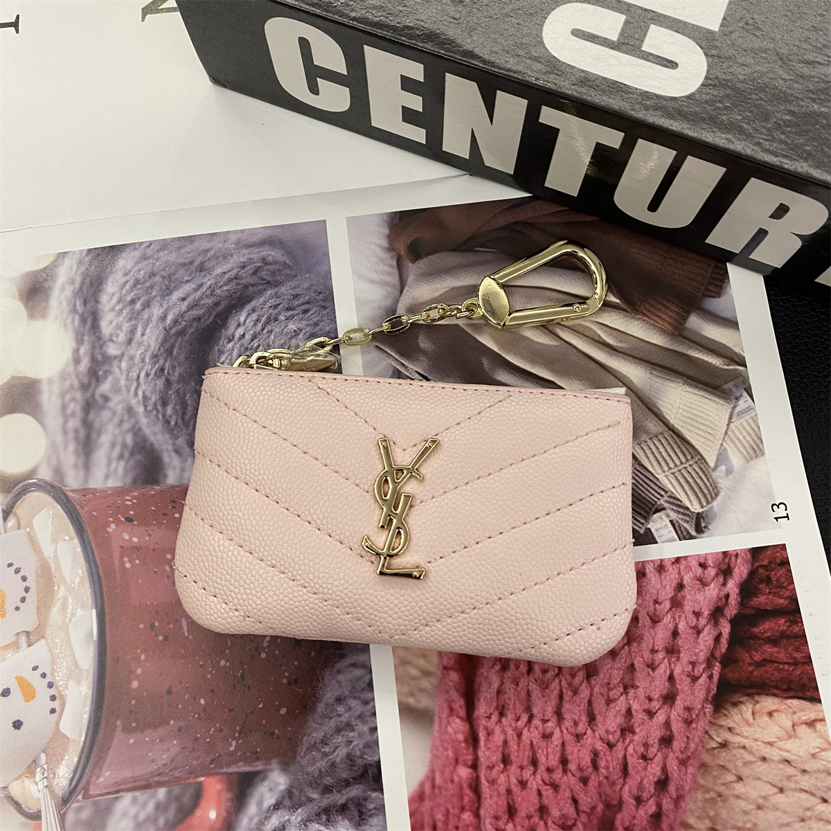 Luxury Leather Zipper Coin Purse