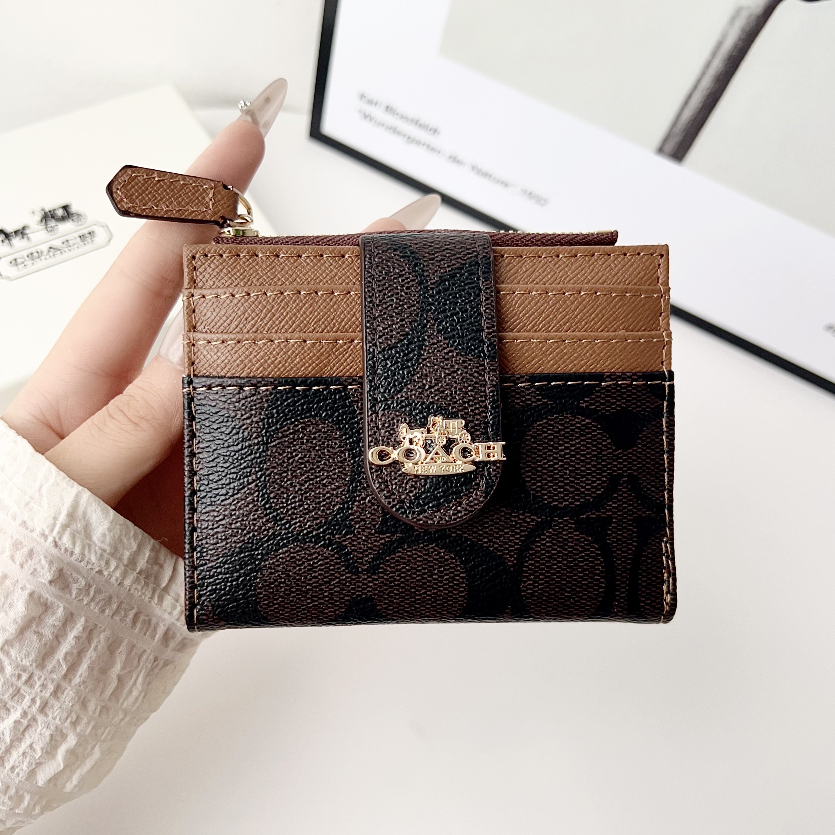 Coach Classic Luxury Leather Slender Wallet