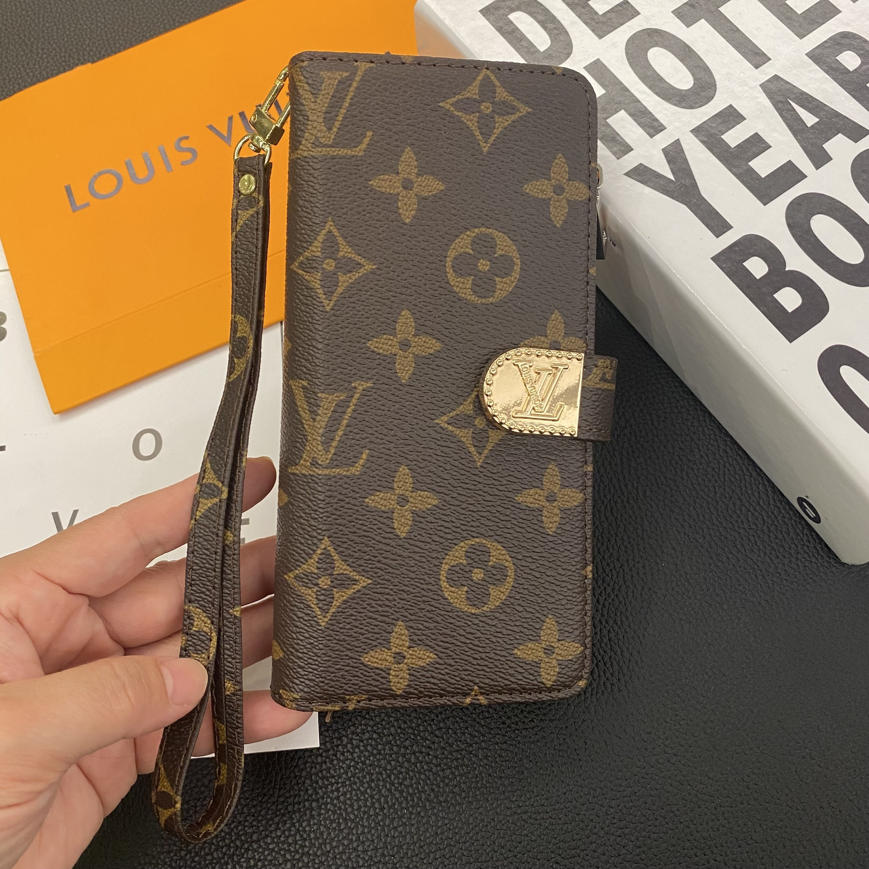 Louis Vuitton Gucci Luxury Leather Samsung Wallet Case 
