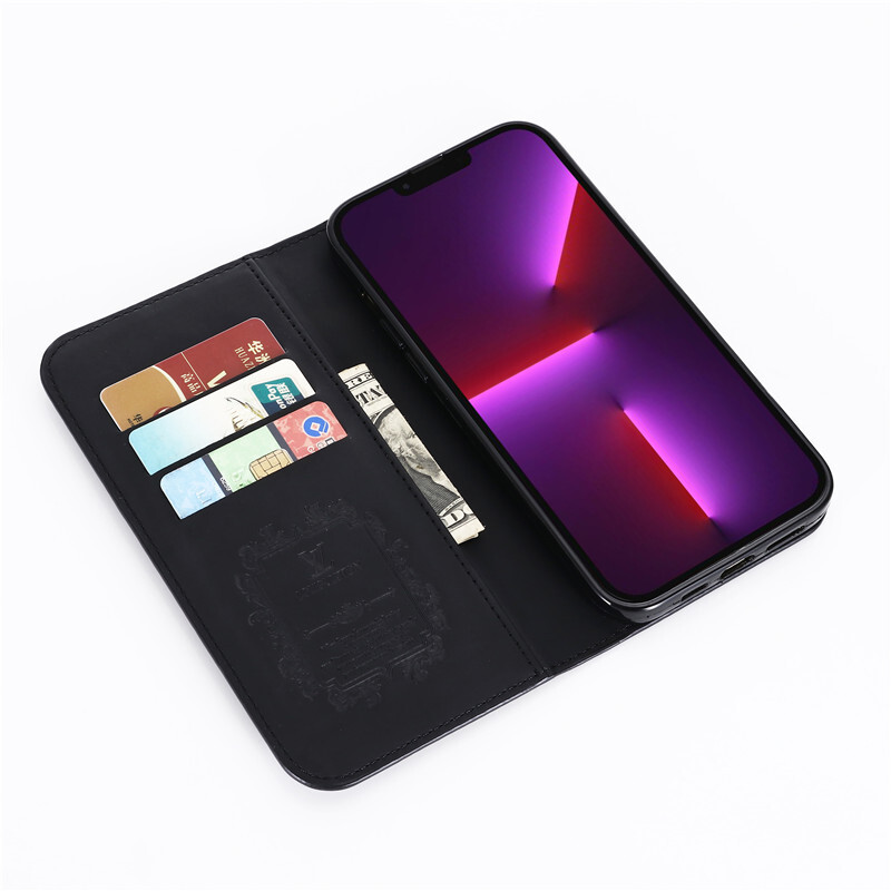 Gucci Leather iPhone Wallet Case Magnetic Flip Cover