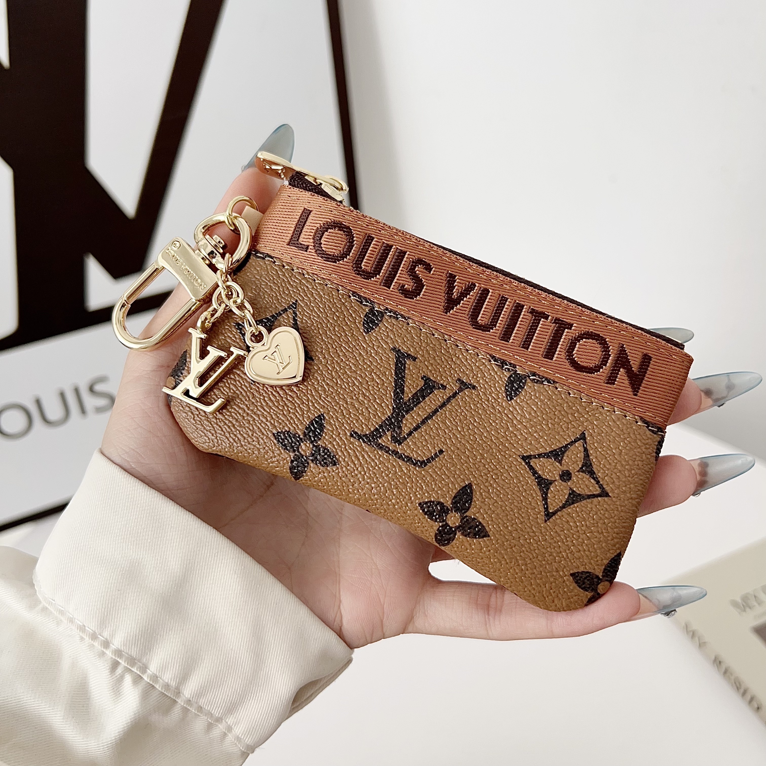 Louis Vuitton Luxury Leather Coin Purse