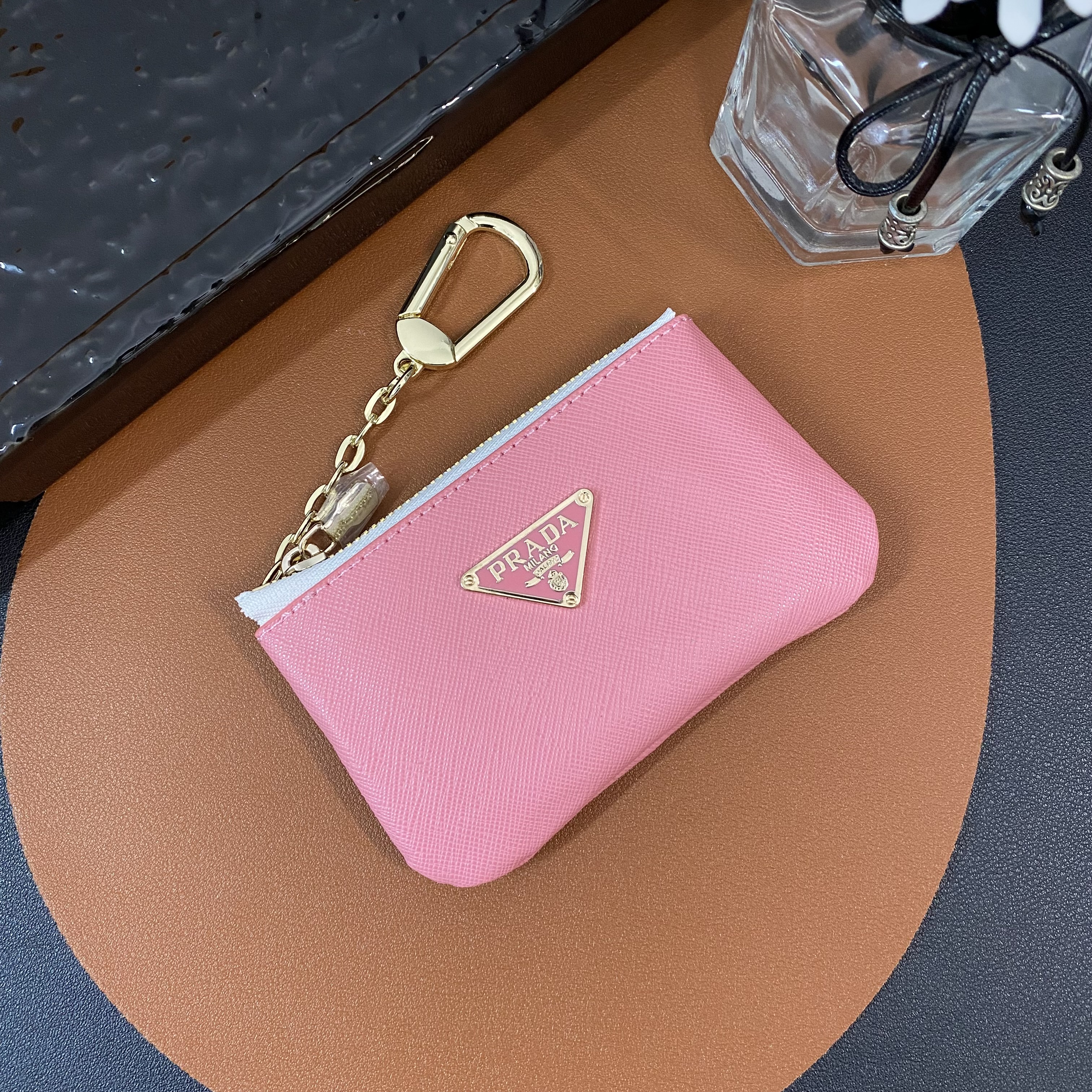 Luxury Leather Zipper Coin Purse