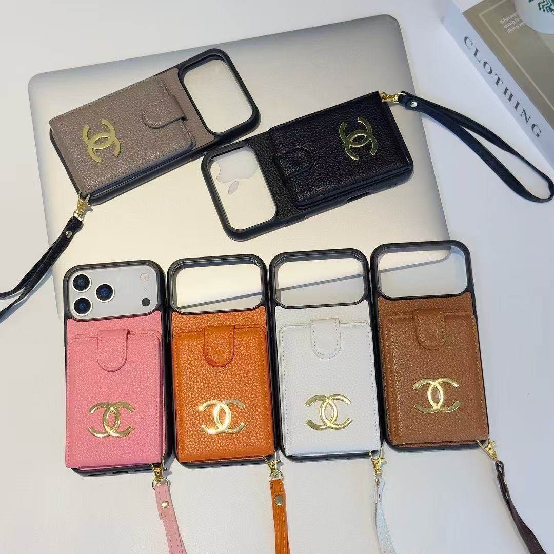 Chanel Leather iPhone Wallet Case 