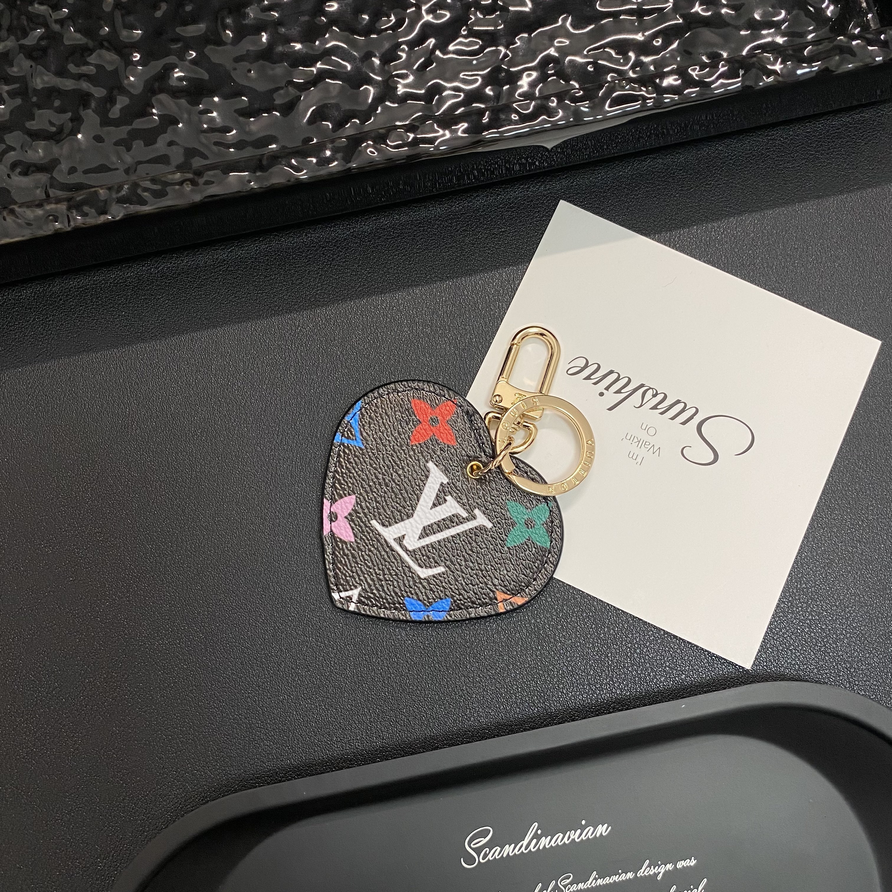 Louis Vuitton, Gucci Heart Keychain