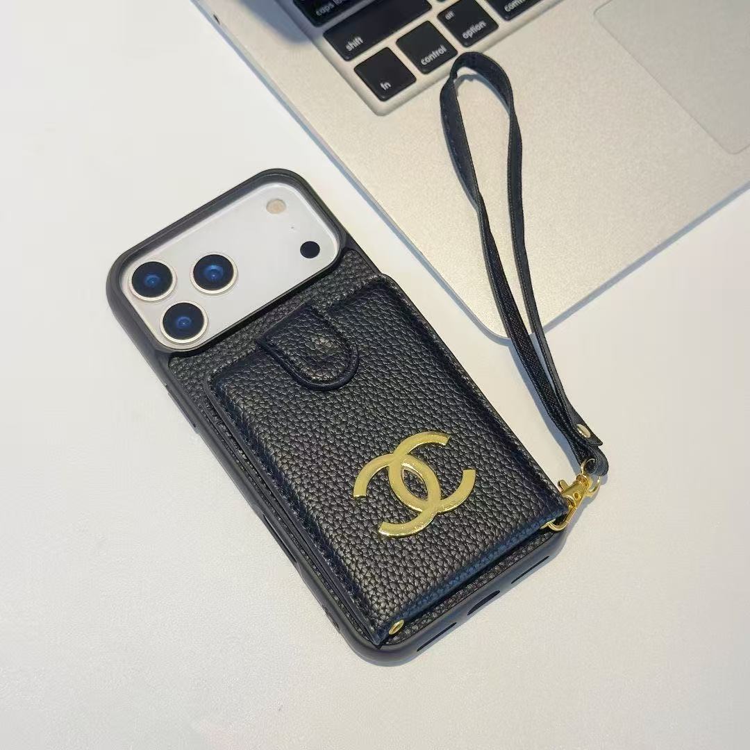 Chanel Leather iPhone Wallet Case 