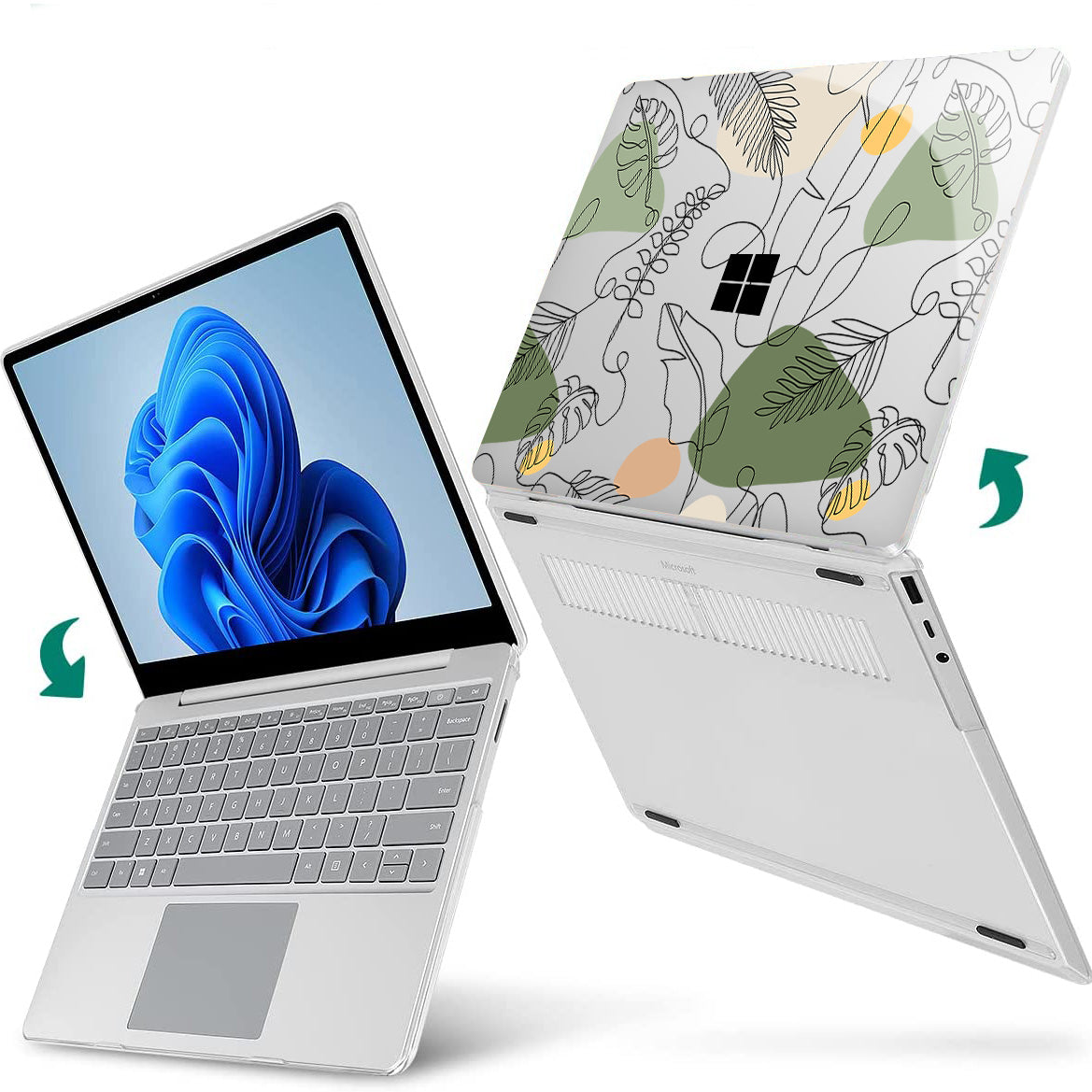 Abstract Green Leaves Microsoft Surface Laptop Case-BELKCASE