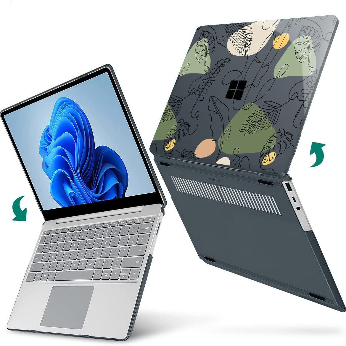 Abstract Green Leaves Microsoft Surface Laptop Case-BELKCASE
