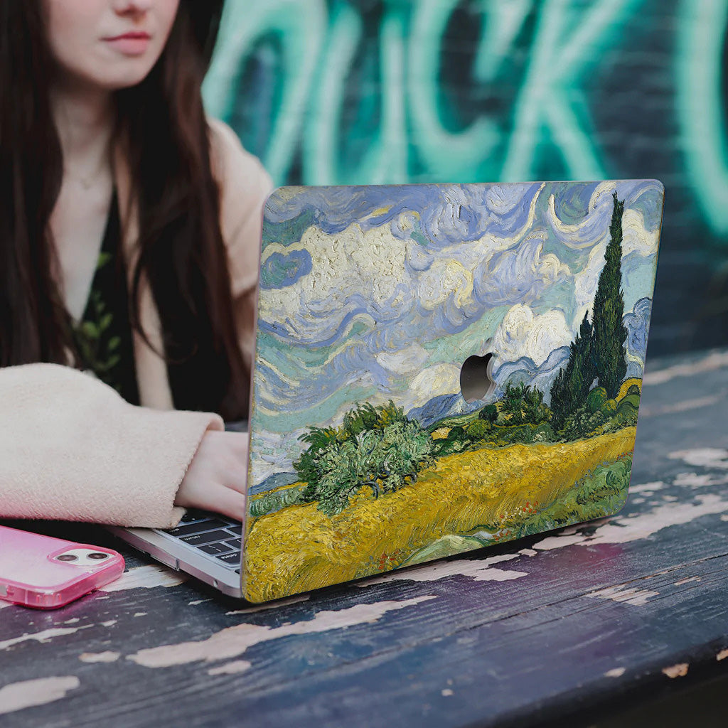 Van Gogh ''Wheat Field and Cypress'' Macbook Case-BELKCASE