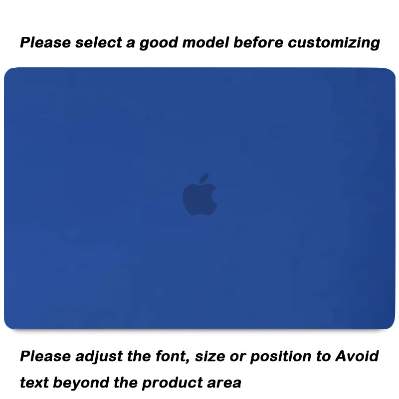 Frosted Dark Blue Macbook case customizable-BELKCASE