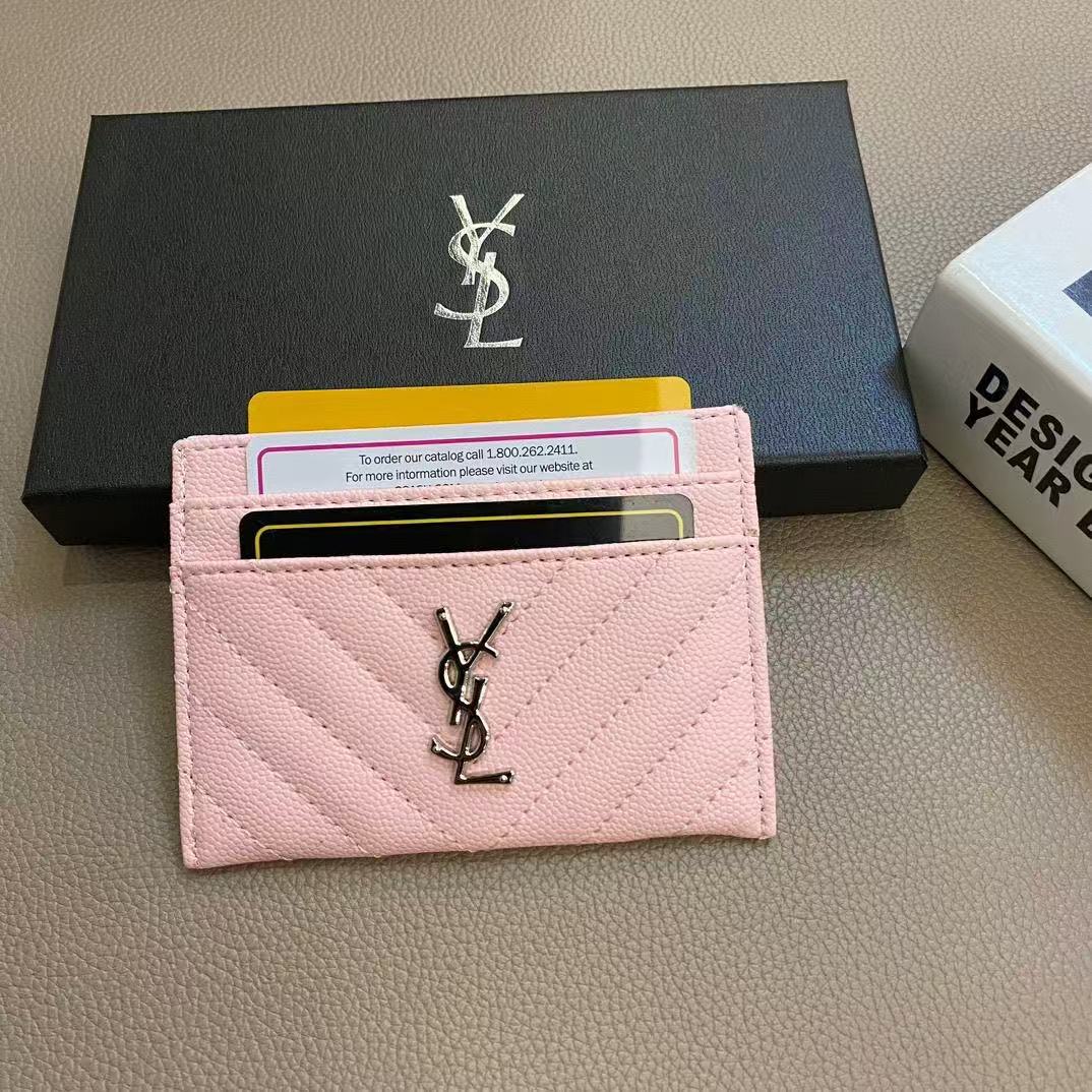 Classic YL Leather Wallet Card Holder