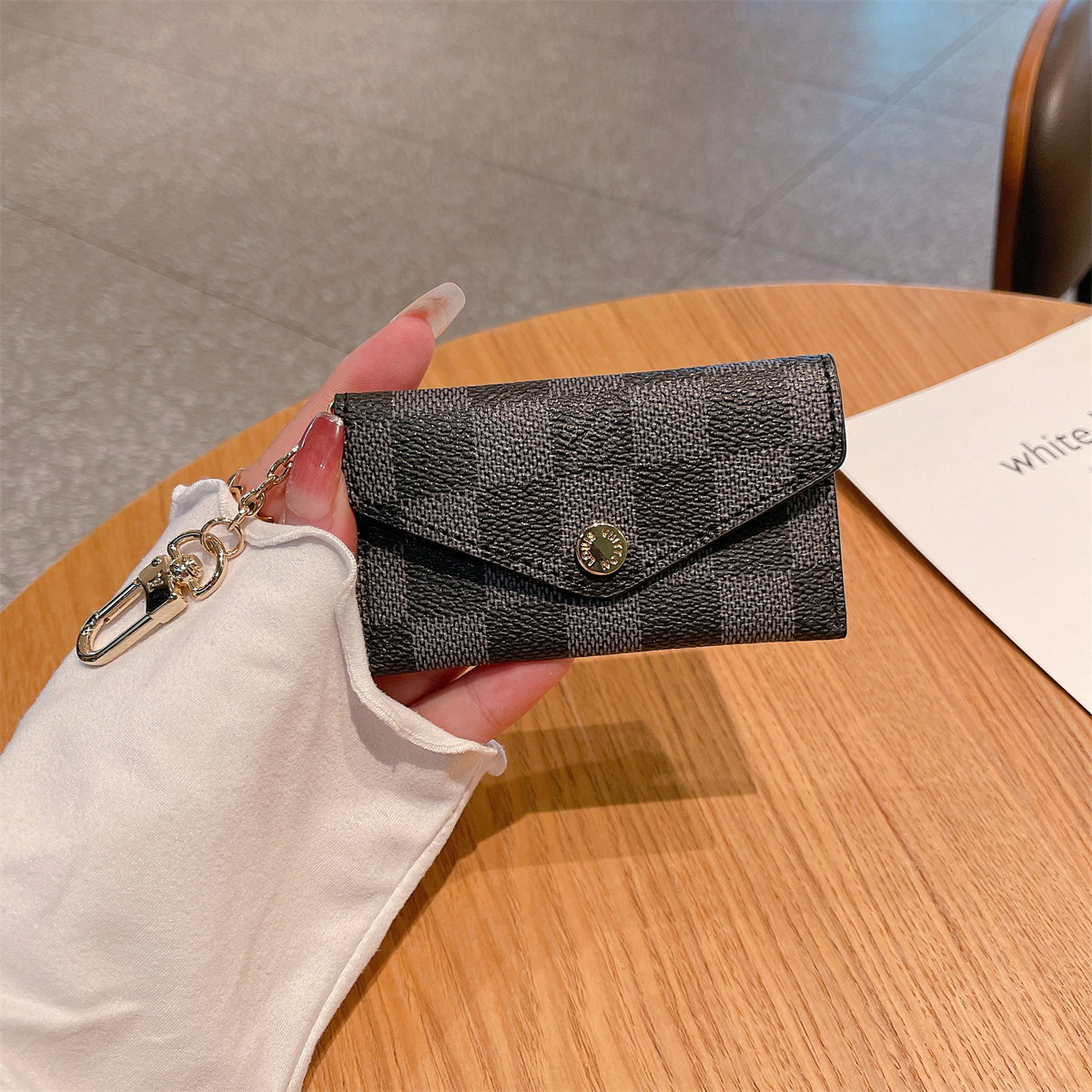 Luxury Leather Zipper Wallet Card Holder & Coin Purse