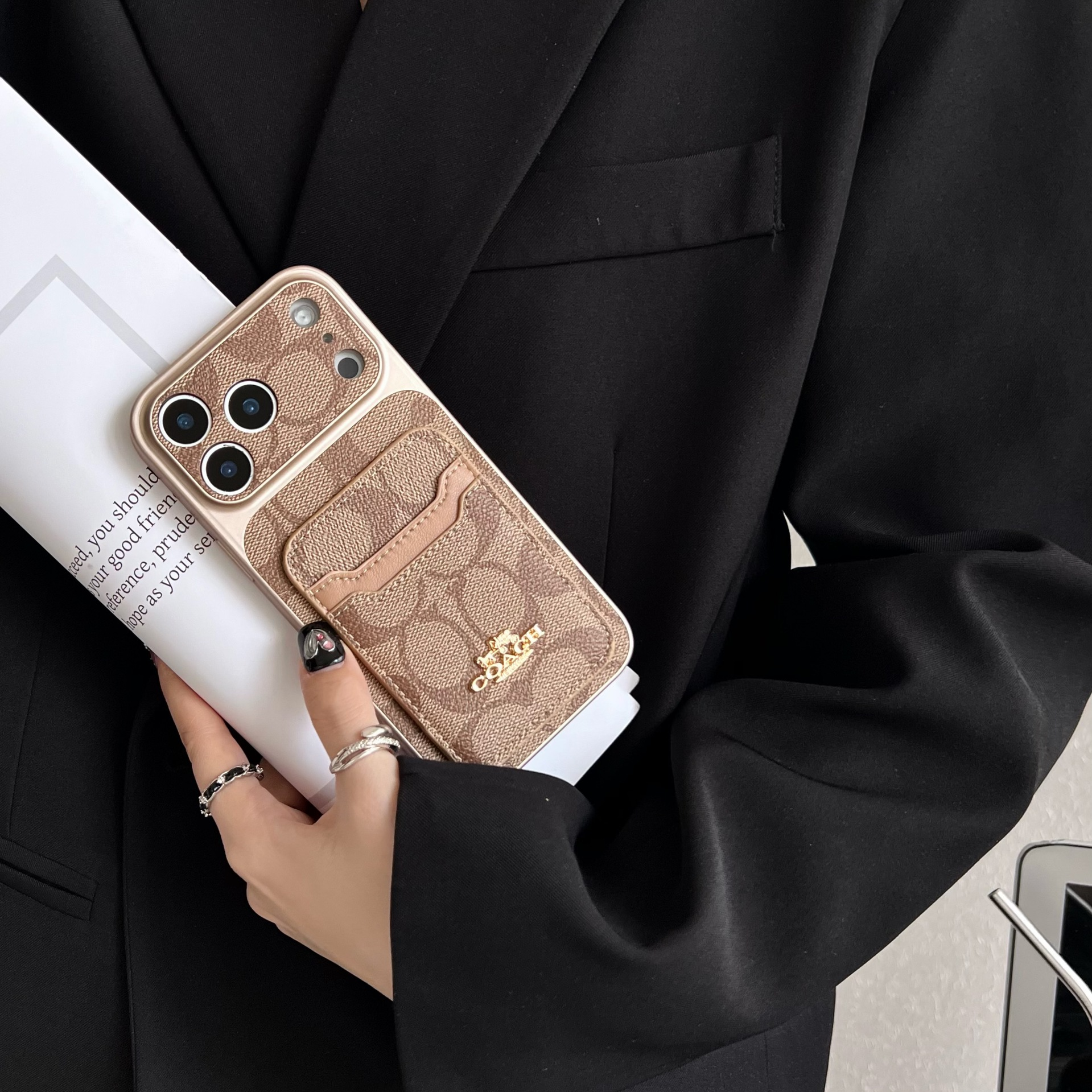 Coach Luxury Leather iPhone Case