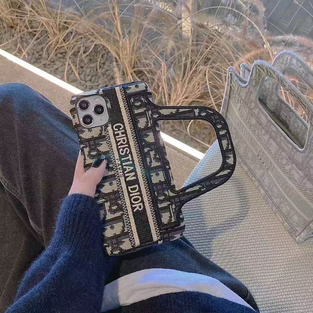 Dior Embroidered iPhone Hand Case