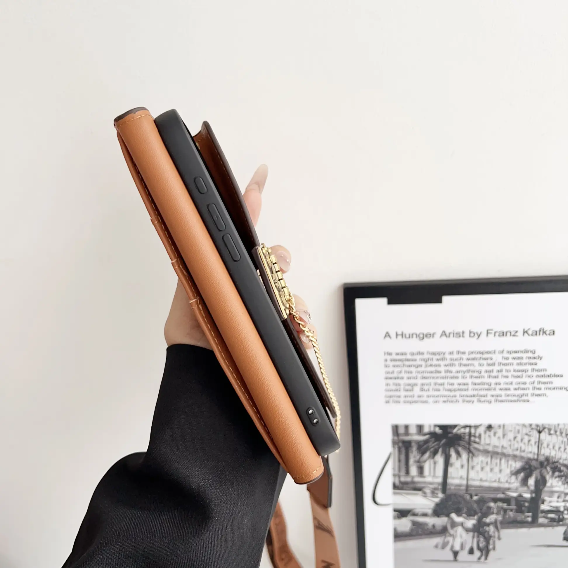 Louis Vuitton Monogram Leather iPhone Wallet Cases Magnetic Flip Cover