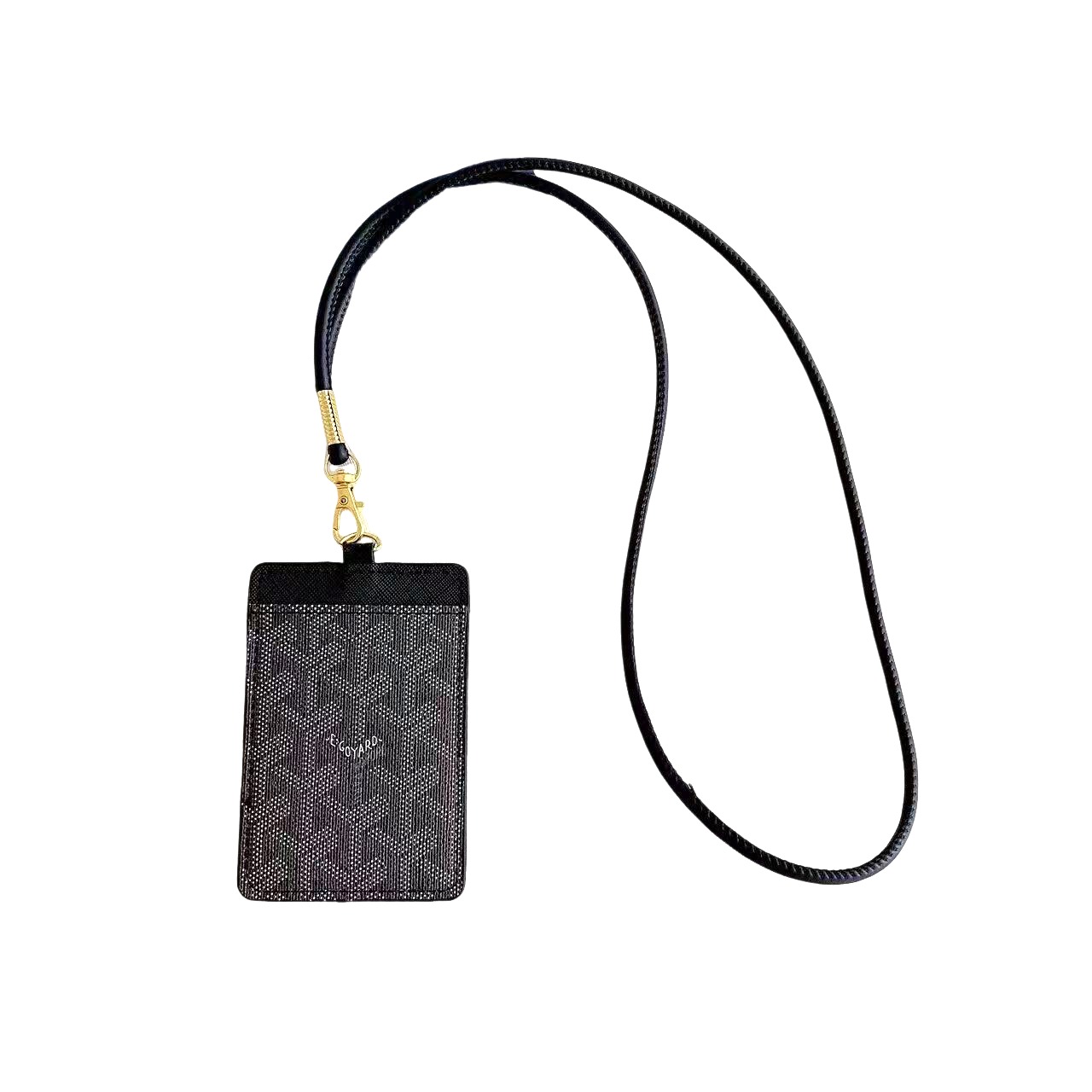 Leather Wallet Card Holder Necklace