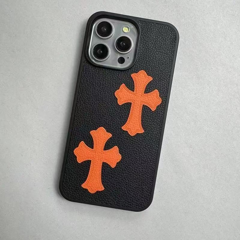 Trendy CH Leather iPhone Case