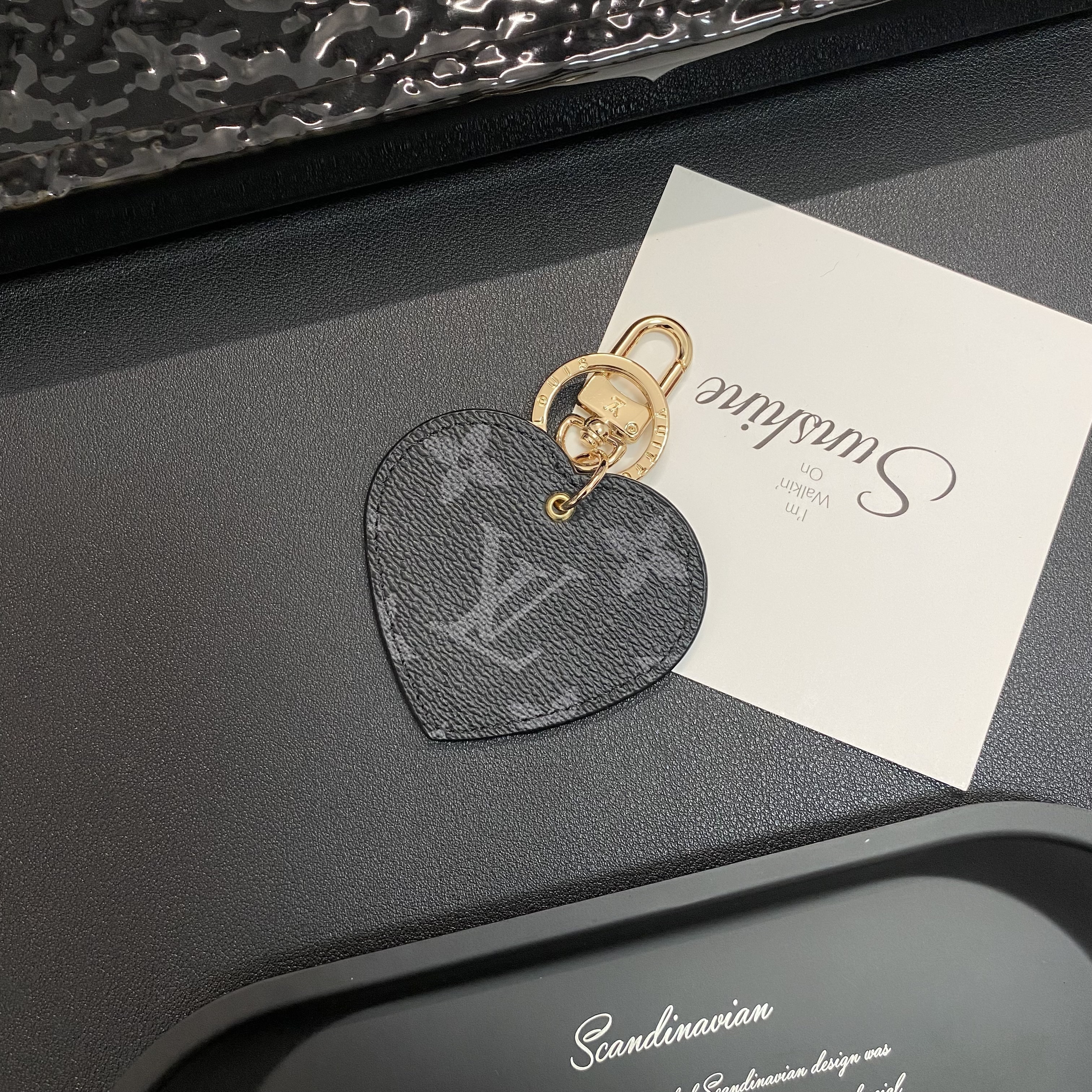 Louis Vuitton, Gucci Heart Keychain