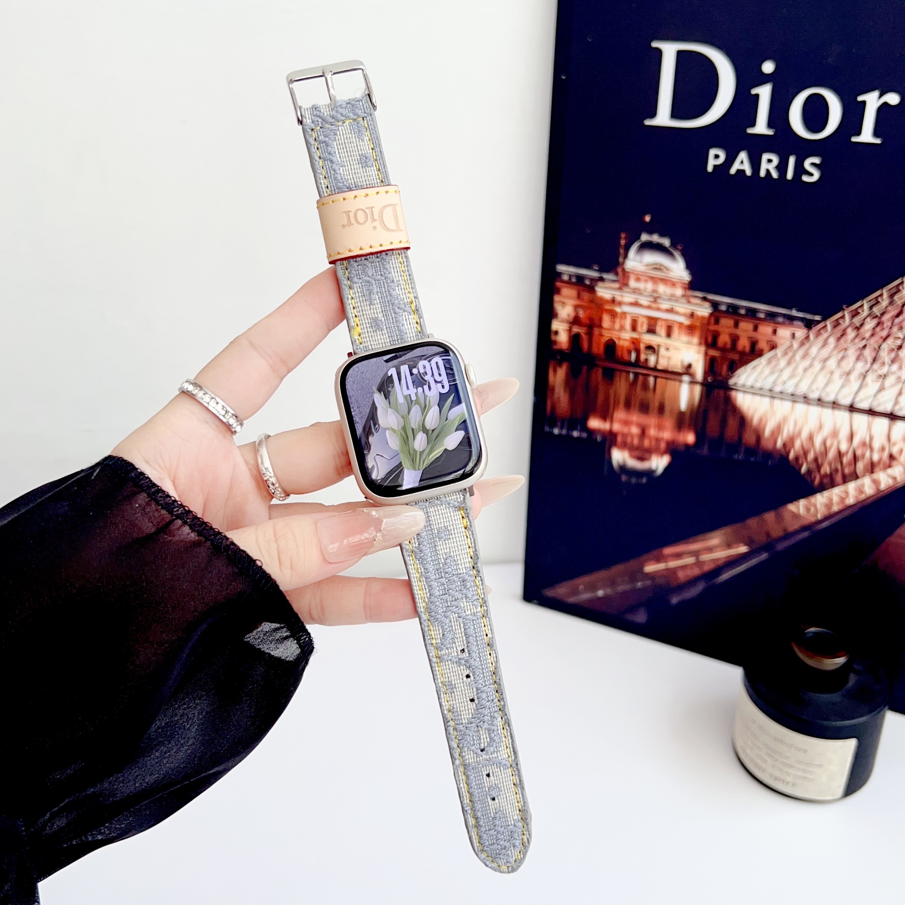 Dior Denim Canvas Apple Watch Bands
